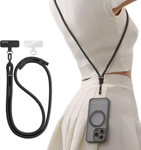 Phone Lanyard Crossbody with 2 Phone Tabs, Adjustable Anti Theft Phone Strap for All Phones,Cell Phone lanyard for Women in Saudi Arabia