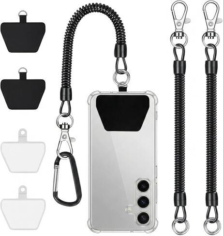 Phone Tether Lanyard Anti Theft Strap with Carabiner, Anti-Drop Outdoor Accessory for Skiing, Hiking, Cycling, Fishing & Climbing, Fit Most Cell Phones in Kuwait