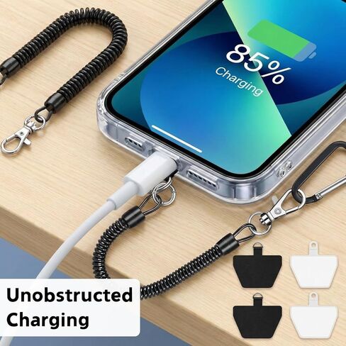 Phone Tether Lanyard Anti Theft Strap with Carabiner, Anti-Drop Outdoor Accessory for Skiing, Hiking, Cycling, Fishing & Climbing, Fit Most Cell Phones in Kuwait