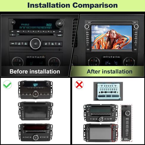 2GB+64GB Car Stereo for Chevy Silverado Tahoe GMC Sierra Yukon 2007-2013, Android 13 7Inch Radio Upgrade Replacement Touchscreen with CarPlay/Android Auto/GPS/FM/AM/BackCamera/29 Theme UIs in Saudi Arabia