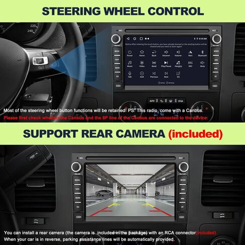 2GB+64GB Car Stereo for Chevy Silverado Tahoe GMC Sierra Yukon 2007-2013, Android 13 7Inch Radio Upgrade Replacement Touchscreen with CarPlay/Android Auto/GPS/FM/AM/BackCamera/29 Theme UIs in Saudi Arabia