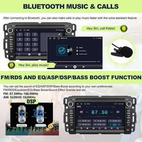 2GB+64GB Car Stereo for Chevy Silverado Tahoe GMC Sierra Yukon 2007-2013, Android 13 7Inch Radio Upgrade Replacement Touchscreen with CarPlay/Android Auto/GPS/FM/AM/BackCamera/29 Theme UIs in Saudi Arabia