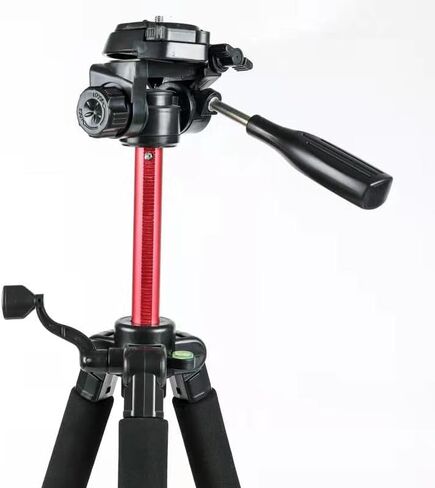 REFLEX CAMERA Travel Tripod – Lightweight Aluminum, 55 cm–170 cm Adjustable, 4 kg Capacity, 360° Pan Head, Bubble Level & Non-Slip Feet for DSLR/Mirrorless/Video Cameras in Kuwait