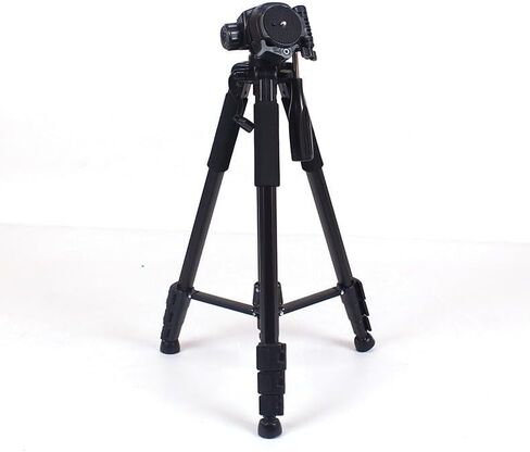 REFLEX CAMERA Travel Tripod – Lightweight Aluminum, 55 cm–170 cm Adjustable, 4 kg Capacity, 360° Pan Head, Bubble Level & Non-Slip Feet for DSLR/Mirrorless/Video Cameras in Kuwait