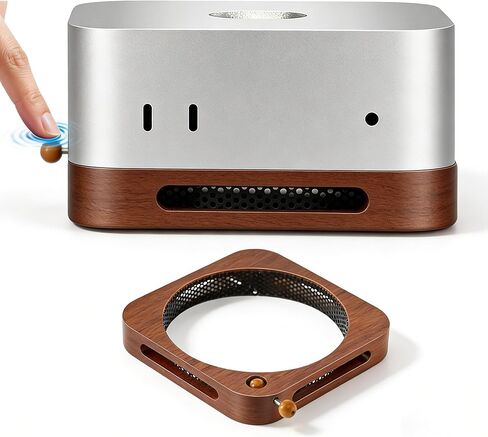Mac mini M4 Stand (2024) with Effortless Power Button Lever – Solid Walnut Base for M4 Pro, Cooling & Dustproof Design in Kuwait