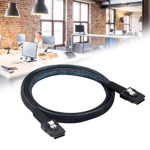 كابل بيانات MiniSAS SFF-8087 الداخلي بسرعة 12 جيجا إلى SFF-8087 خادم RAIDs كابل بيانات 1 متر لكابل MiniSAS للاتصال بالقرص الصلب in Kuwait