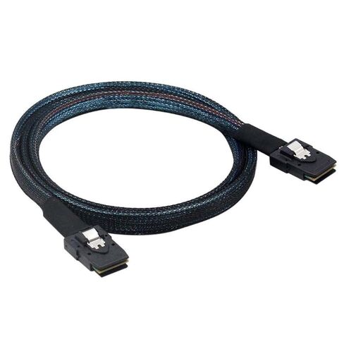 كابل بيانات MiniSAS SFF-8087 الداخلي بسرعة 12 جيجا إلى SFF-8087 خادم RAIDs كابل بيانات 1 متر لكابل MiniSAS للاتصال بالقرص الصلب in Kuwait
