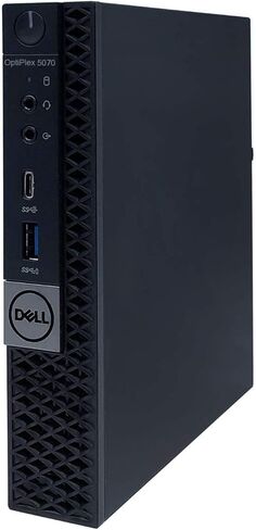 كمبيوتر سطح المكتب Dell Optiplex 5070 Micro MFF Intel i7-9700T، 8 جيجا DDR4 جديد 512 جيجا M.2 NVMe SSD، WiFi BT HDMI New KB & Mouse Windows 11 Pro (متجدد) in Kuwait