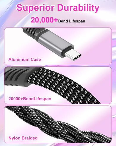 محول سماعة رأس وشاحن USB-C إلى 3.5 مم، 3 في 1 USB C إلى 60 وات شحن سريع لسماعات رأس USB C وسلك دونجل مقبس صوت Aux، متوافق مع iPhone 17/16/15 Pro Max وiPad وGalaxy S25 S24 Ultra in Kuwait