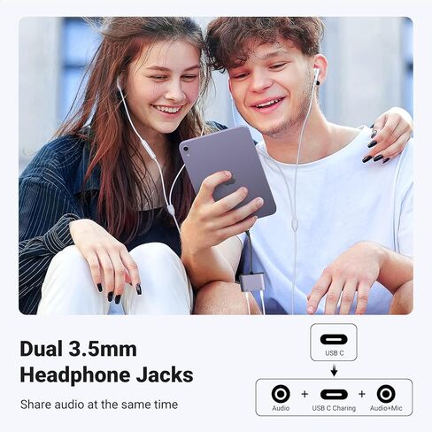 UGREEN USB C to 3.5mm Audio Adapter 3 in 1 Charger and Headphone Splitter USB C to Aux Dual Headphone Jack Bundle with Aux to USB C, Type C to 3.5mm Audio Jack Cable 6.6FT USB C to TRRS Headphone Car in Saudi Arabia