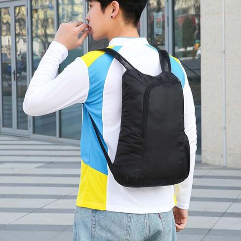 Hiking Backpack Lightweight Travel Packable Back Pack, Foldable Camping Hiking Daypack (Black) in Saudi Arabia