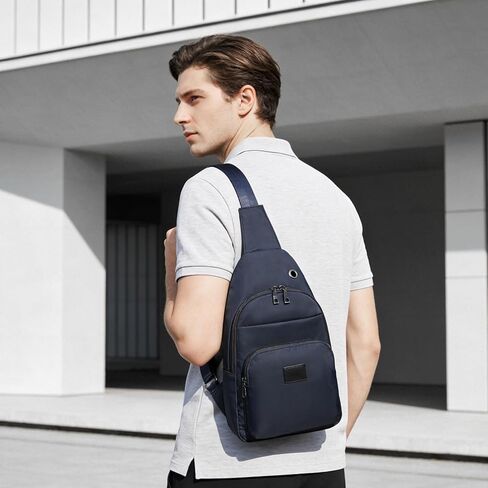 Sling Bag Cross Body Bag Recycled Crossbody Backpack Travel Daypack Dark Blue in Saudi Arabia