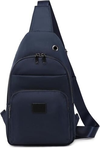 Sling Bag Cross Body Bag Recycled Crossbody Backpack Travel Daypack Dark Blue in Saudi Arabia