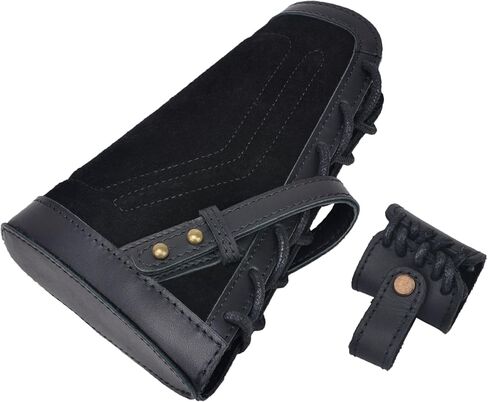 WAYNE'S DOG Right/Left-Handed Leather Buttstock Cheek Rest with Sling Barrel Mount for No Drill Your Gun in Saudi Arabia