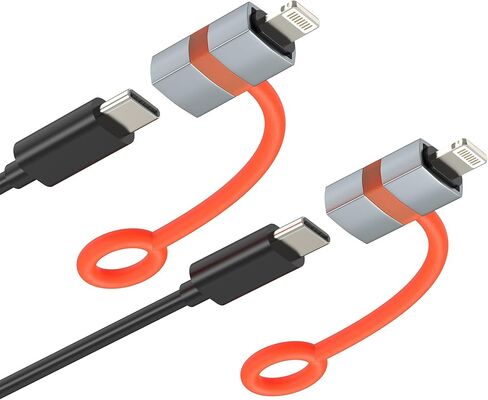 محول USB C إلى Lightning (عبوة من قطعتين) محول USB C Lightning لهاتف Iphone 14 13 12 Pro Max كابل لشهادة Apple MFi الإضاءة ذكر من النوع C أنثى محول شاحن موصل شحن لأجهزة Ipad in Kuwait