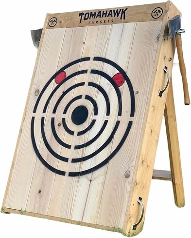 لوحة رمي بفأس وسكين خشبية قابلة للطي من Crosshairs in Kuwait