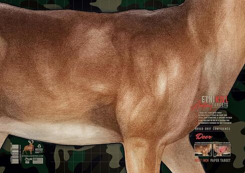 Deer Target 2-Sided Paper Range Targets (5pack) 18" x 26" for Archery & Rifle Hunters | Realistic Educational Anatomy Illustration by EthiKill… in Saudi Arabia