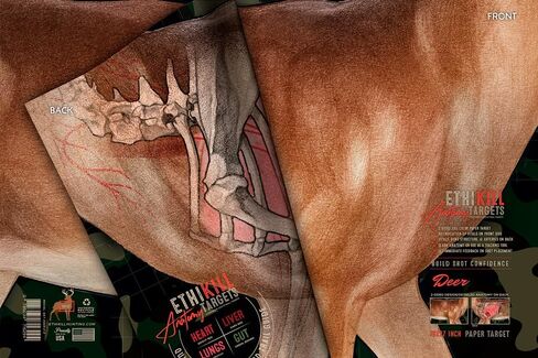 Deer Target 2-Sided Paper Range Targets (5pack) 18" x 26" for Archery & Rifle Hunters | Realistic Educational Anatomy Illustration by EthiKill… in Saudi Arabia
