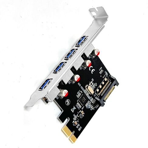بطاقة توسيع PCIe USB عالية السرعة 4 منافذ نقل بيانات بسرعة 5 جيجابت في الثانية متوافقة مع مقابس أنظمة النوافذ وبطاقة توسيع التشغيل in Kuwait