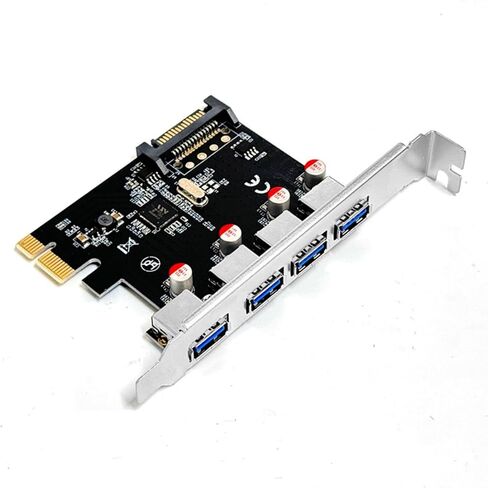 بطاقة توسيع PCIe USB عالية السرعة 4 منافذ نقل بيانات بسرعة 5 جيجابت في الثانية متوافقة مع مقابس أنظمة النوافذ وبطاقة توسيع التشغيل in Kuwait