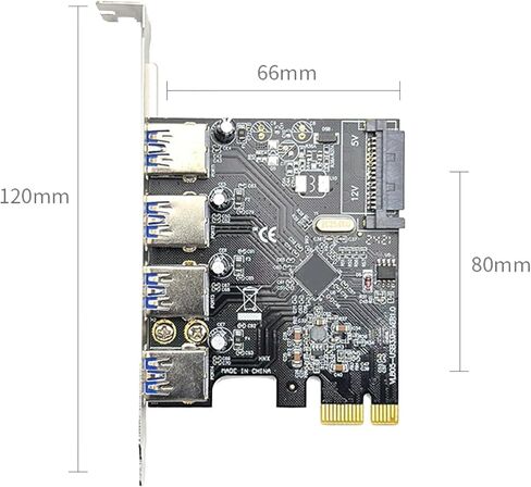 بطاقة توسيع PCIe USB عالية السرعة 4 منافذ نقل بيانات بسرعة 5 جيجابت في الثانية متوافقة مع مقابس أنظمة النوافذ وبطاقة توسيع التشغيل in Kuwait