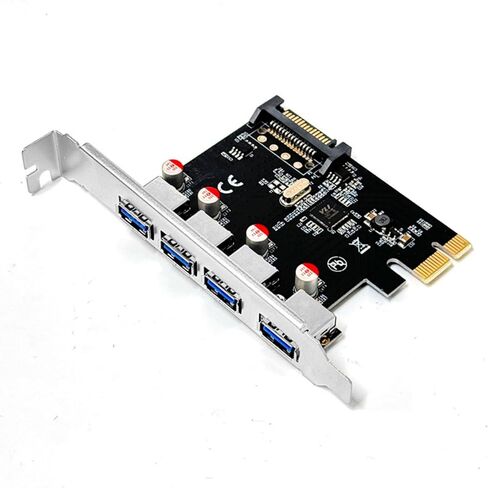 بطاقة توسيع PCIe USB عالية السرعة 4 منافذ نقل بيانات بسرعة 5 جيجابت في الثانية متوافقة مع مقابس أنظمة النوافذ وبطاقة توسيع التشغيل in Kuwait