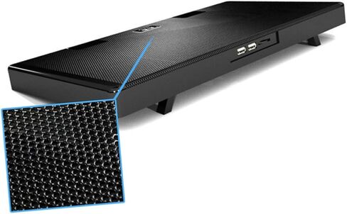USB Laptop Cooling Pad with 5 Fans Cooler Base, Anti-Skid Multi-Angle Adjustable Cooling Stand for Notebooks and Gaming Laptops in Saudi Arabia