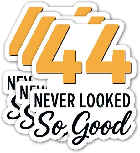 (3PCS) 33 Never Looked So Good Sticker – Happy 33th Birthday, Waterproof Vinyl Decals for Party Decor, Scrapbooking, Water Bottles, Laptops, Size 3" x 2.5" in Saudi Arabia
