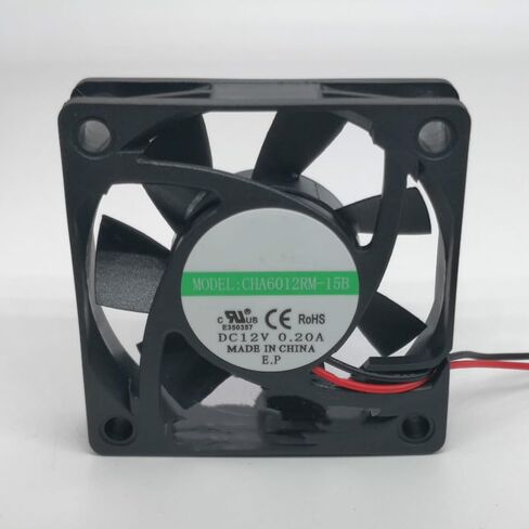CHA6012RM-15B 60x60x15mm 6cm DC12V 0.20A 2-Wire Chassis Cooling Fan in Saudi Arabia