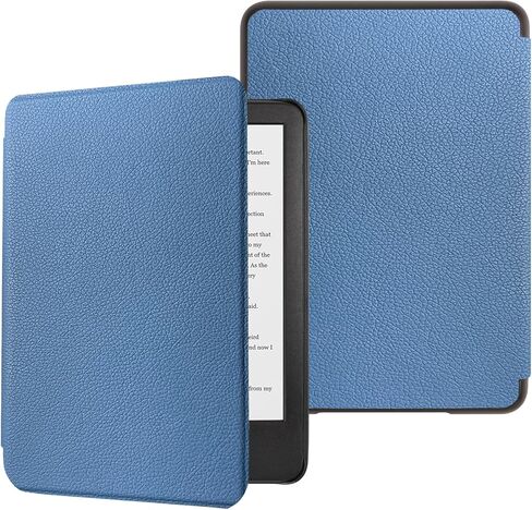 Case for Kindle 6"(11th Generation, 2024/2022 Release),Premium PU Leather, Ultra Thin and Lightweight Smart Protective Durable Cover with Auto Sleep Wake Function, Navy Blue in Saudi Arabia