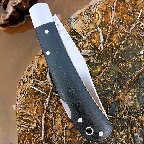 Watchman Brother 1515G10 شفرة سكين Mircarta Grips قفل سكين الجيب الخلفي in Kuwait