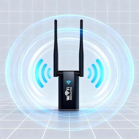 Dual Antenna USB WiFi Network Adapter 300Mbps Wireless Internet Extender for Home Use in Kuwait