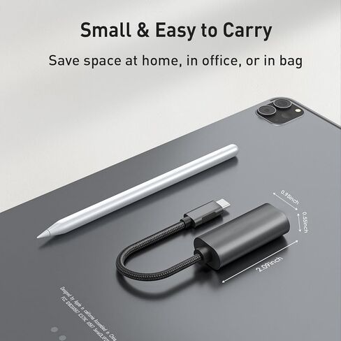محول USB C إلى إيثرنت، محول RJ45 إلى USB C مجاني [متوافق مع Thunderbolt 3/4]، محول شبكة جيجابت إيثرنت LAN بسرعة 1 جيجابت في الثانية لجهاز MacBook Pro/Air، iPhone 15 Pro/Max، Dell XPS، Galaxy S8-S24 in Saudi Arabia