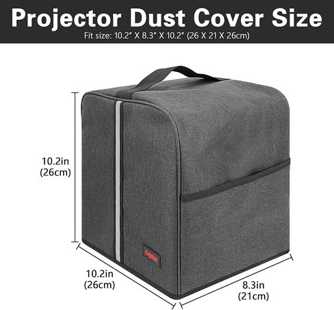 Projector Dust Cover for JMGO N1 Pro/N1 Ultra, Waterproof Projector Protector Case with Pocket for Accessories-Dark Gray in Saudi Arabia