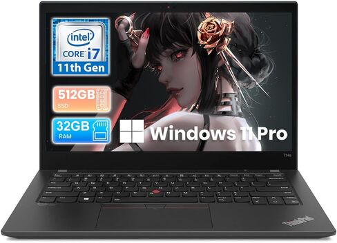 لاب توب لينوفو ثينك باد T14s الجيل 2 شاشة 14 بوصة فل اتش دي، انتل كور الجيل 11 i7-1185G7، ذاكرة وصول عشوائي 32 جيجا، 512 جيجا اس اس دي، KBL بإضاءة خلفية، HDMI، ويندوز 11 برو (متجدد) in Kuwait