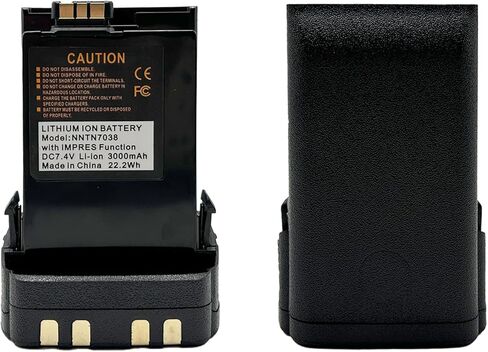 2Pack NNTN7038 NNTN7038A Li-ion Battery 3000mAh with Impres Function Compatible with Radio AXP6000 APX7000 APX8000 APX8000XE APX7000XE APX6000XE SRX2200 NNTN4486A in Saudi Arabia