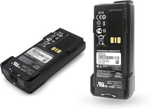 (حزمة من قطعتين) بطارية PMNN4490A PMNN4490B PMNN4490BC PMNN4490C PMNN4490 متوافقة مع بطارية Motorola IMPRES XPR3000 XPR3300e XPR3500e DP2400e DP2600e DEP550e DEP570e XIRP6600i XIRP8600i مع مشبك حزام in Saudi Arabia