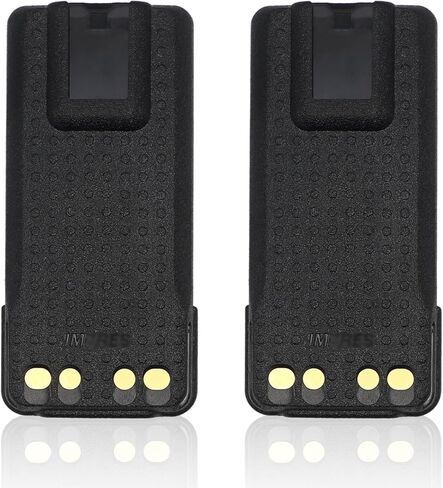 (حزمة من قطعتين) بطارية PMNN4490A PMNN4490B PMNN4490BC PMNN4490C PMNN4490 متوافقة مع بطارية Motorola IMPRES XPR3000 XPR3300e XPR3500e DP2400e DP2600e DEP550e DEP570e XIRP6600i XIRP8600i مع مشبك حزام in Saudi Arabia