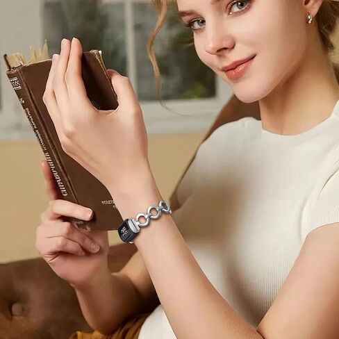 حزام Dhwazz النسائي من أجل Fitbit Luxe Dressy Jewelry حزام بديل من الفولاذ المقاوم للصدأ in Kuwait