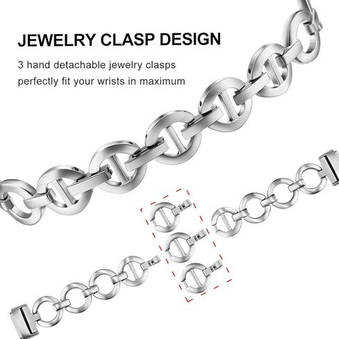حزام Dhwazz النسائي من أجل Fitbit Luxe Dressy Jewelry حزام بديل من الفولاذ المقاوم للصدأ in Kuwait