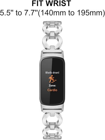 حزام Dhwazz النسائي من أجل Fitbit Luxe Dressy Jewelry حزام بديل من الفولاذ المقاوم للصدأ in Kuwait