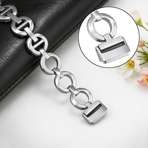 حزام Dhwazz النسائي من أجل Fitbit Luxe Dressy Jewelry حزام بديل من الفولاذ المقاوم للصدأ in Kuwait