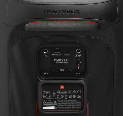 مكبر صوت بلوتوث JBL PartyBox Stage 320 مع بطارية 400 - أسود in Kuwait