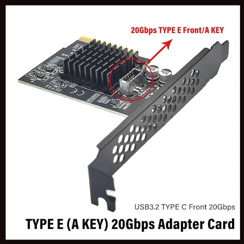 بطاقة توسيع USB 3.2 Gen 2 نقل سريع للتوصيل والتشغيل 10/11، PCIe إلى USB 3. بطاقة لهيكل سطح المكتب، التحكم الرئيسي ASM3242 in Kuwait