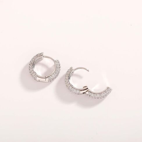 TOPGRILLZ 14K أقراط غضروف مطلية بالذهب للرجال، 5A+ زركونيا مكعب أقراط صغيرة للرجال، حلقات أذن زركونيا مكعبة مكتنزة، artes para hombre in Saudi Arabia