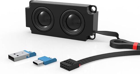 مكبر صوت USB داخلي وخارجي للكمبيوتر من ElecGear، موصل USB 9Pin للوحة الأم للكمبيوتر الشخصي ومحول إضافي لأجهزة الكمبيوتر المحمول التي تعمل بنظام Windows وأجهزة الكمبيوتر المحمول وأجهزة Android in Saudi Arabia