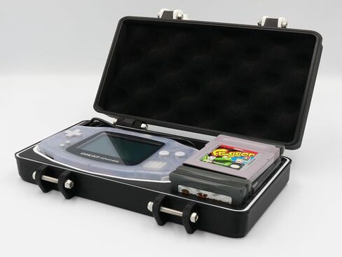 حقيبة حمل واقية متينة أصلية من Game Boy Advance مع وسادة TPU مرنة قابلة للإزالة، وإسفنج وحلقة دائرية لحماية النظام بالكامل - تحمل ألعاب GBA وGBC وGB in Saudi Arabia