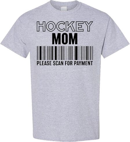 inktastic Hockey Mom- Please Scan Barcode- Funny Adult T-Shirt in Saudi Arabia