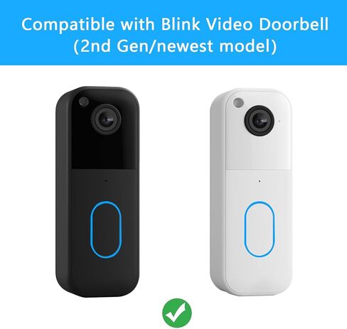 حامل مغناطيسي لجرس الباب من TEKCAM متوافق مع Blink Video Doorbell الجيل الثاني (طراز جديد)، حامل كأس شفط متوافق مع Blink Outdoor 4، 3، Blink Mini 2، Blink Mini in Saudi Arabia