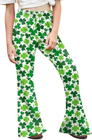 BesserBay Little Girl Valentine's Day with Pockets Heart Print Leggings Black 7-8 Years in Saudi Arabia